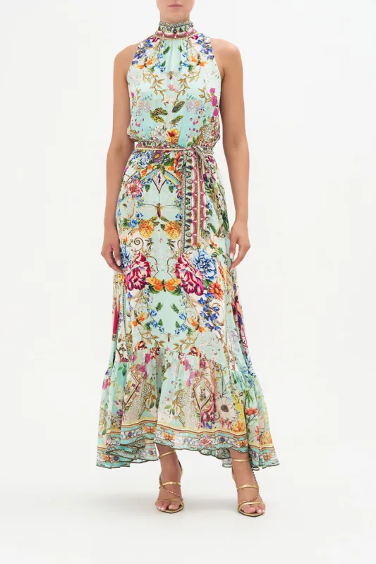 NECKTIE DRESS WITH ELASTICATED WAIST HONEY HONEY sold by Camilla