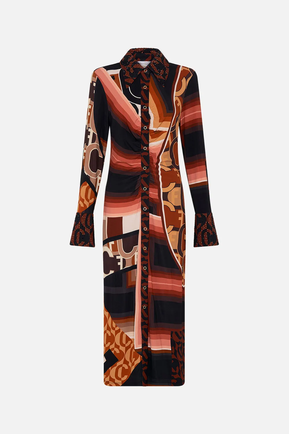 JERSEY MIDI SHIRT DRESS FEELING FRESCO sold by Camilla product image thumbnail 3