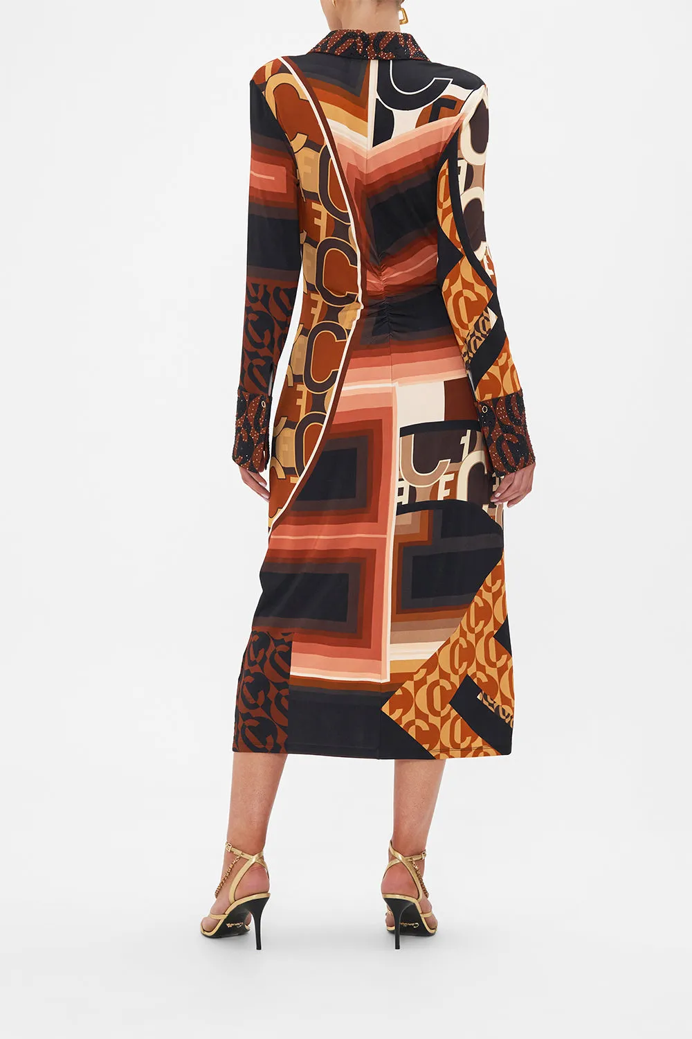 JERSEY MIDI SHIRT DRESS FEELING FRESCO sold by Camilla product image thumbnail 2