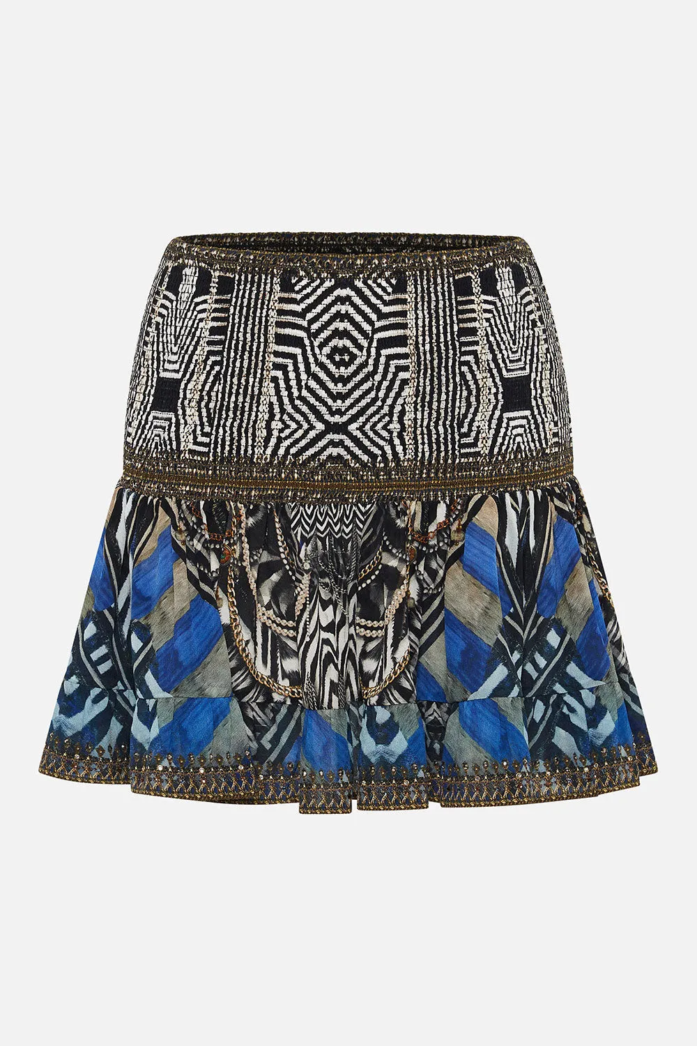 SHORT SHIRRED SKIRT KNIGHT OF THE WILD sold by Camilla product image thumbnail 3