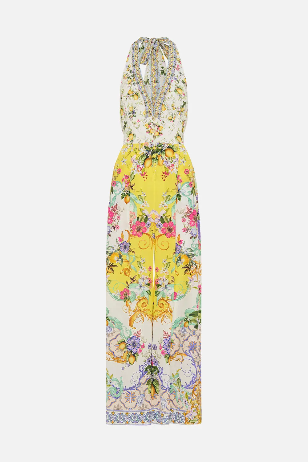 HALTERNECK JUMPSUIT WITH TIE NECK CATERINA SPRITZ sold by Camilla product image thumbnail 3