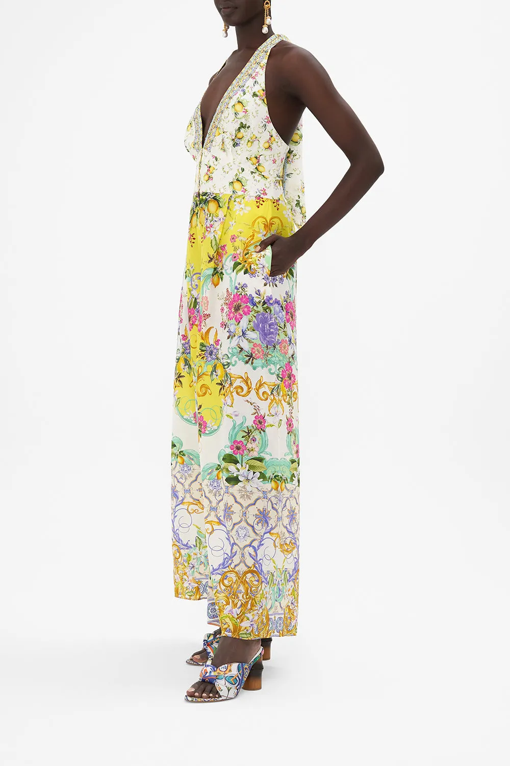 HALTERNECK JUMPSUIT WITH TIE NECK CATERINA SPRITZ sold by Camilla product image thumbnail 4