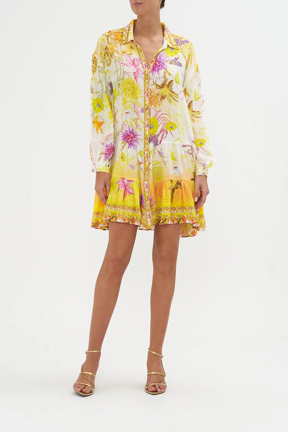 TIERED SHIRT DRESS HOW DOES YOUR GARDEN GROW sold by Camilla