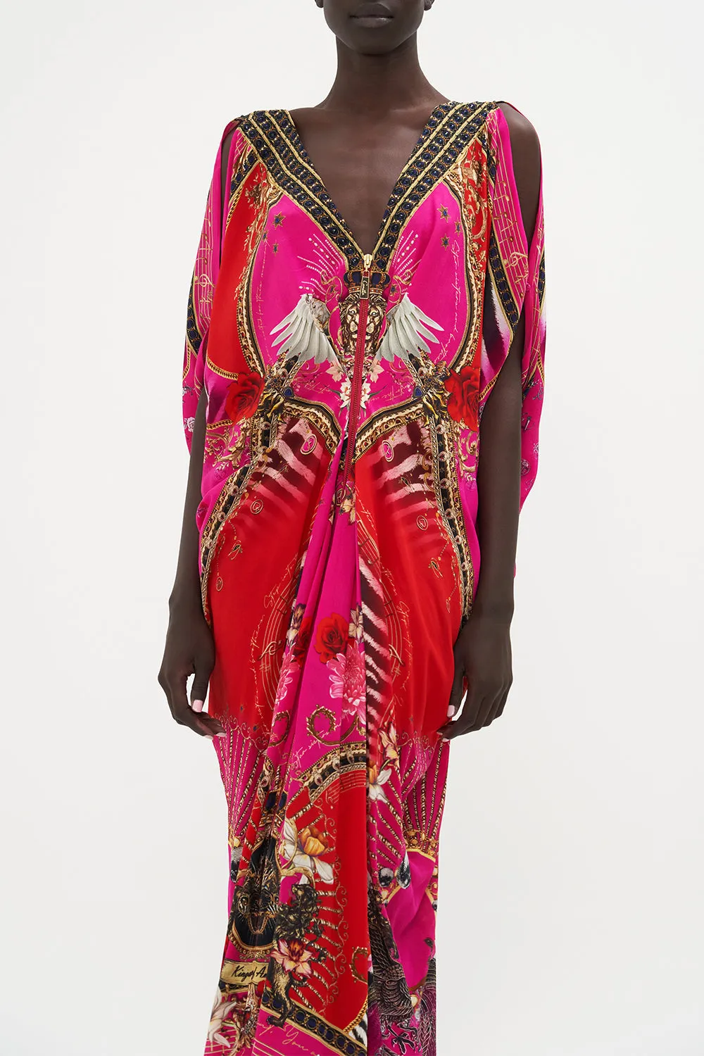 LONG DRAPE DRESS WITH ZIP FRONT WHAT HAPPENS ON TOUR sold by Camilla product image thumbnail 5