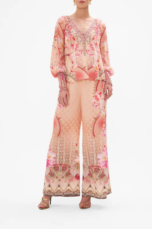 SHIRRED CUFF BLOUSE ADORE ME sold by Camilla