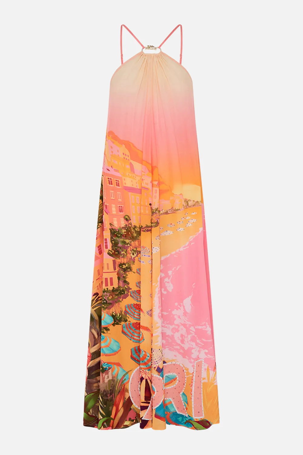 GATHER NECK HALTER MAXI DRESS CAPRI ME sold by Camilla product image thumbnail 3