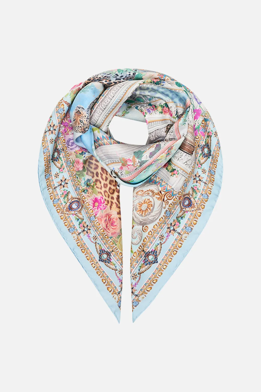 SILK SQUARE SCARF WE ALWAYS HAVE ALEXANDRIA sold by Camilla