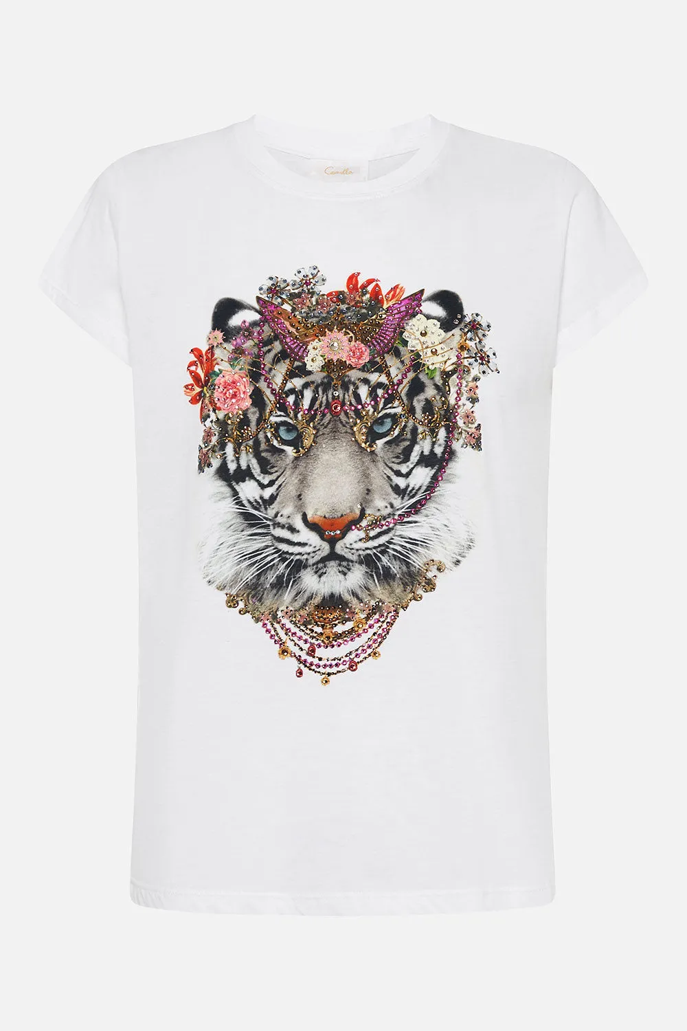 SLIM FIT ROUND NECK T-SHIRT THE LEGEND OF ZIBA sold by Camilla product image thumbnail 3