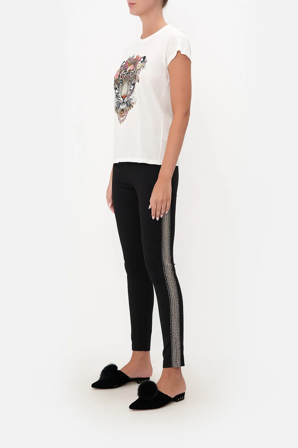 SLIM FIT ROUND NECK T-SHIRT THE LEGEND OF ZIBA sold by Camilla product image thumbnail 4