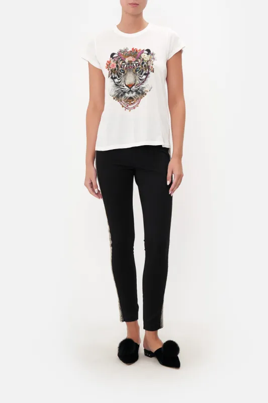 SLIM FIT ROUND NECK T-SHIRT THE LEGEND OF ZIBA sold by Camilla