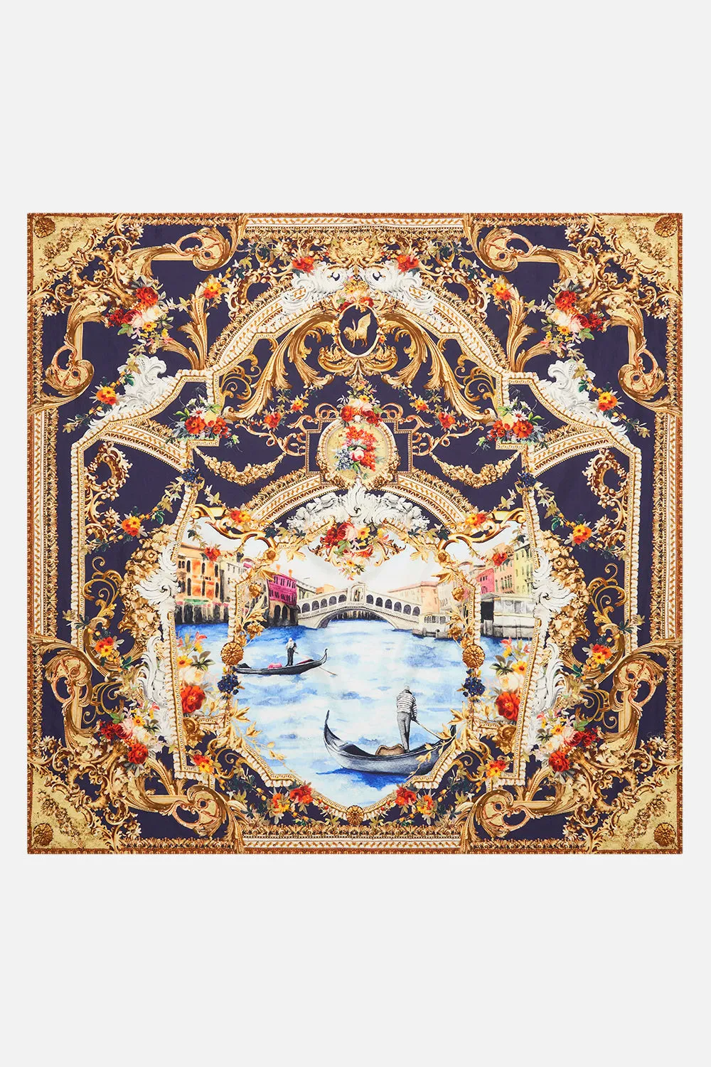LARGE SQUARE SCARF VENICE VIGNETTE sold by Camilla product image thumbnail 2