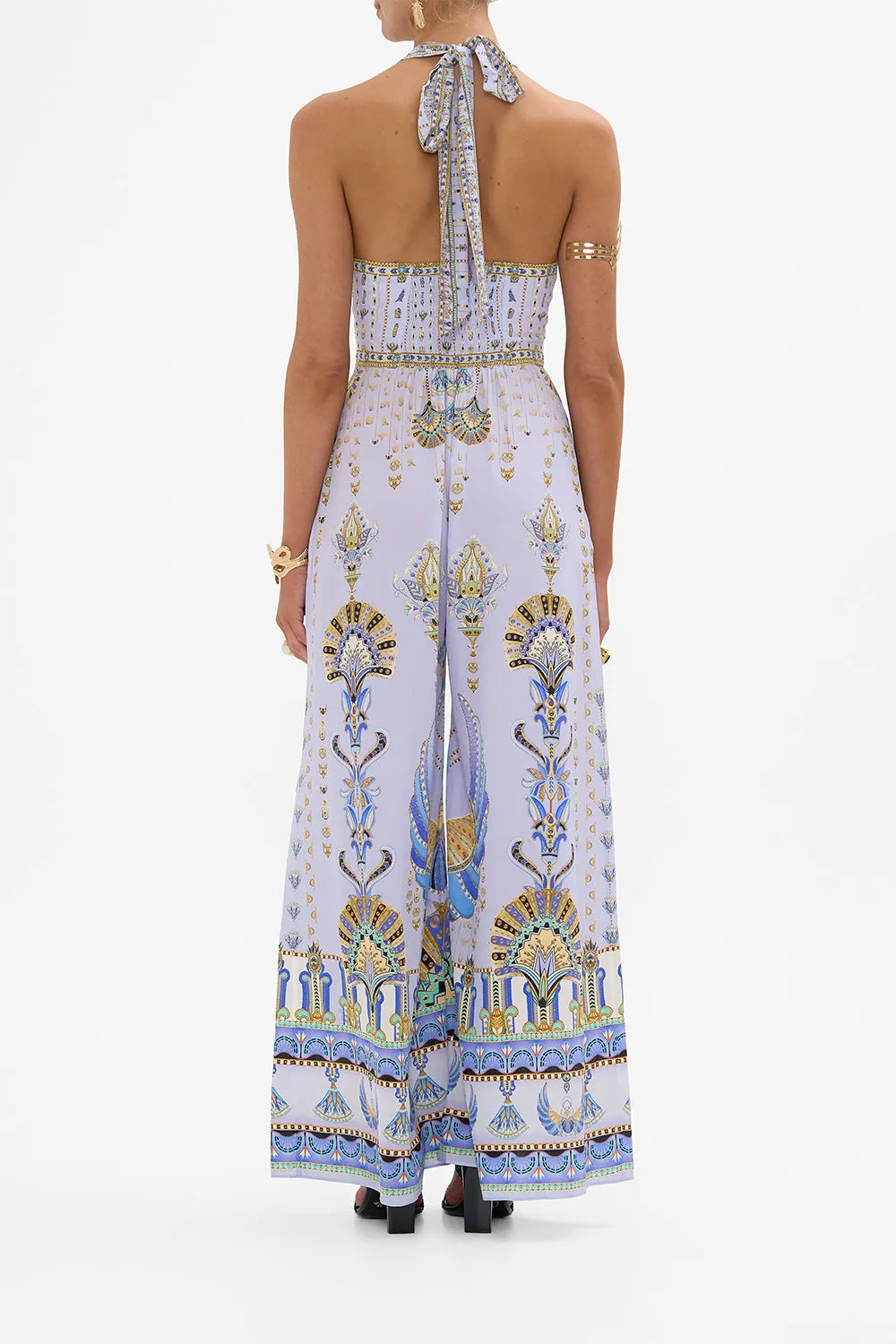 HALTERNECK JUMPSUIT WITH TIE NECK UNDER SCARAB SKIES sold by Camilla product image thumbnail 2