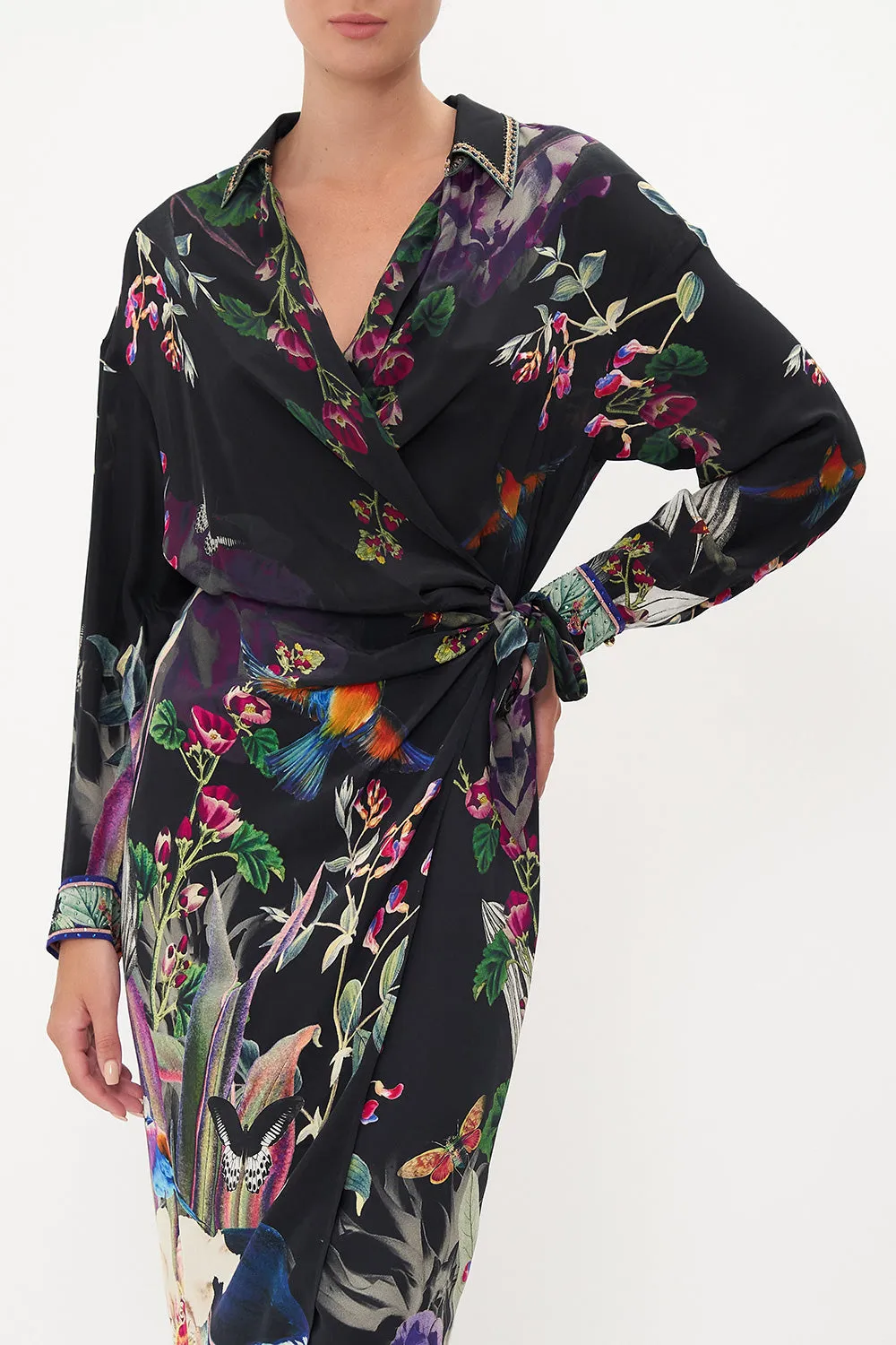 TWIST FRONT SHIRT DRESS PARADISO PLACE sold by Camilla product image thumbnail 5