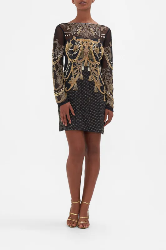 SPLICED MESH SHORT DRESS RAVIN RAVEN sold by Camilla