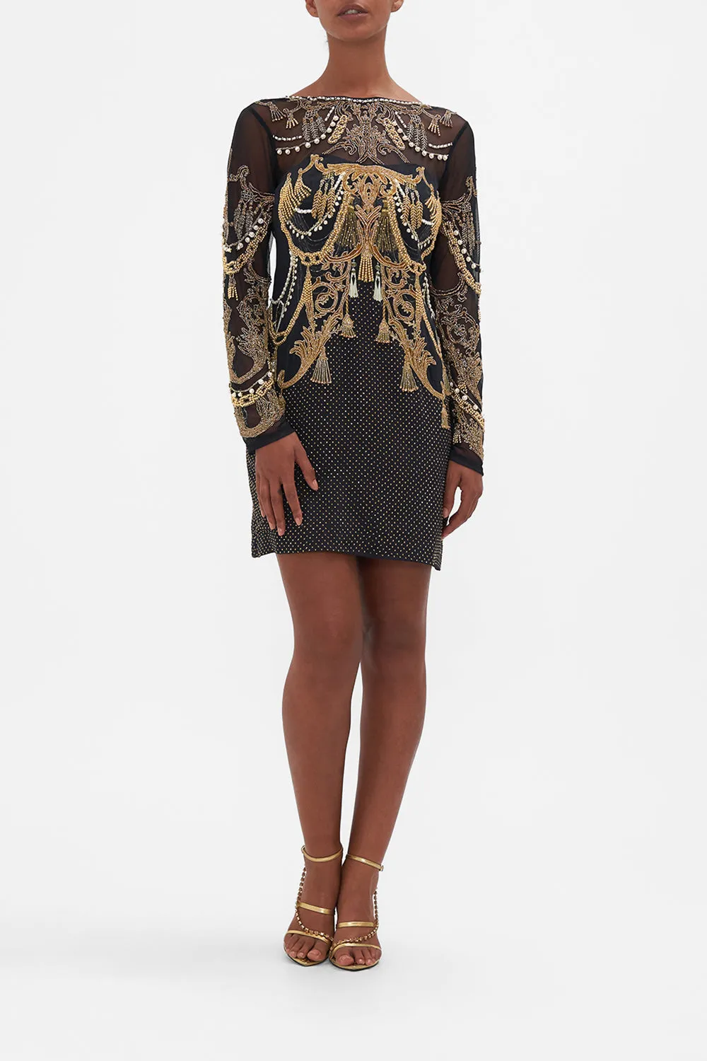 SPLICED MESH SHORT DRESS RAVIN RAVEN sold by Camilla