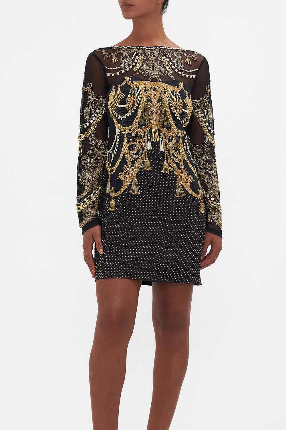 SPLICED MESH SHORT DRESS RAVIN RAVEN sold by Camilla product image thumbnail 5