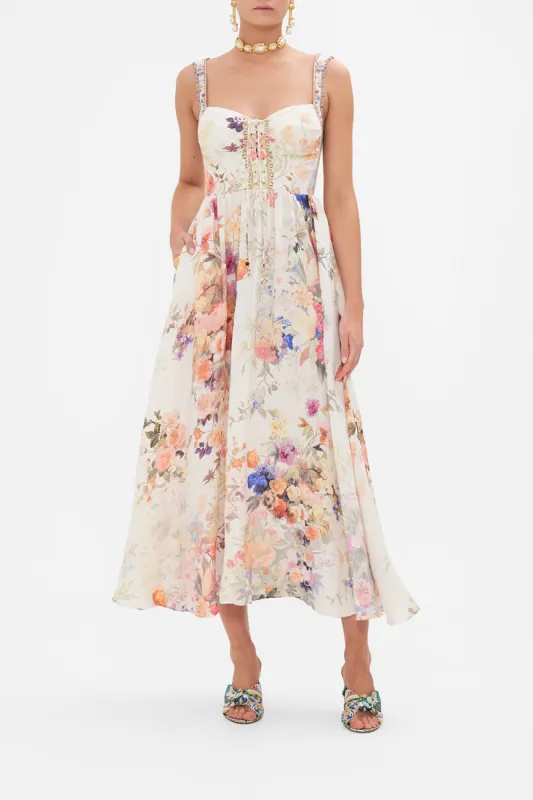 EYELET BUSTIER DRESS FRIENDS WITH FRESCOS sold by Camilla