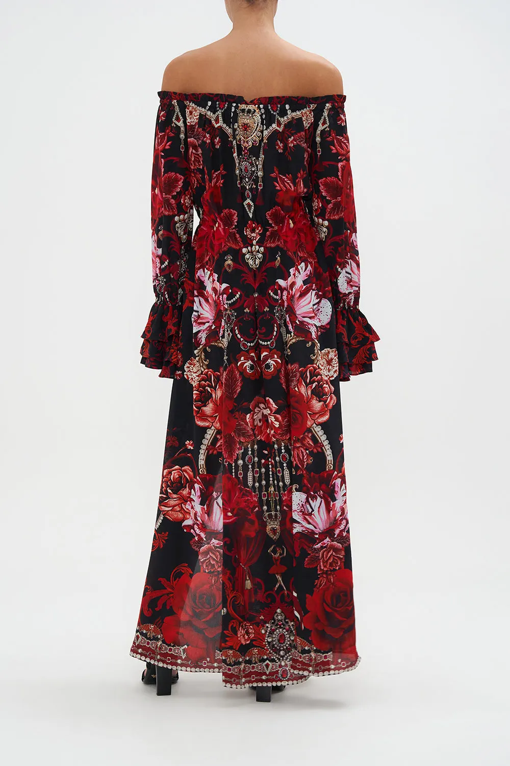 DROP SHOULDER SPLIT DRESS SISTERHOOD OF THE ROSE sold by Camilla product image thumbnail 2