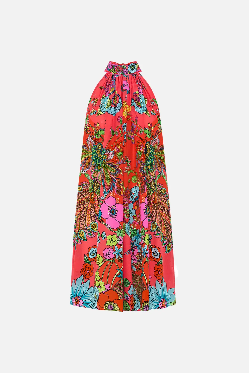 TIE NECK MINI DRESS WINDMILLS AND WILDFLOWERS sold by Camilla product image thumbnail 3