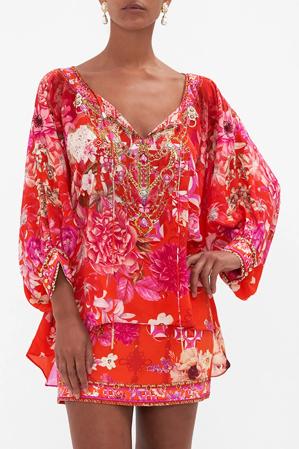 RAGLAN SLEEVE BLOUSE WITH CUFF SECRET GARDEN sold by Camilla product image thumbnail 5