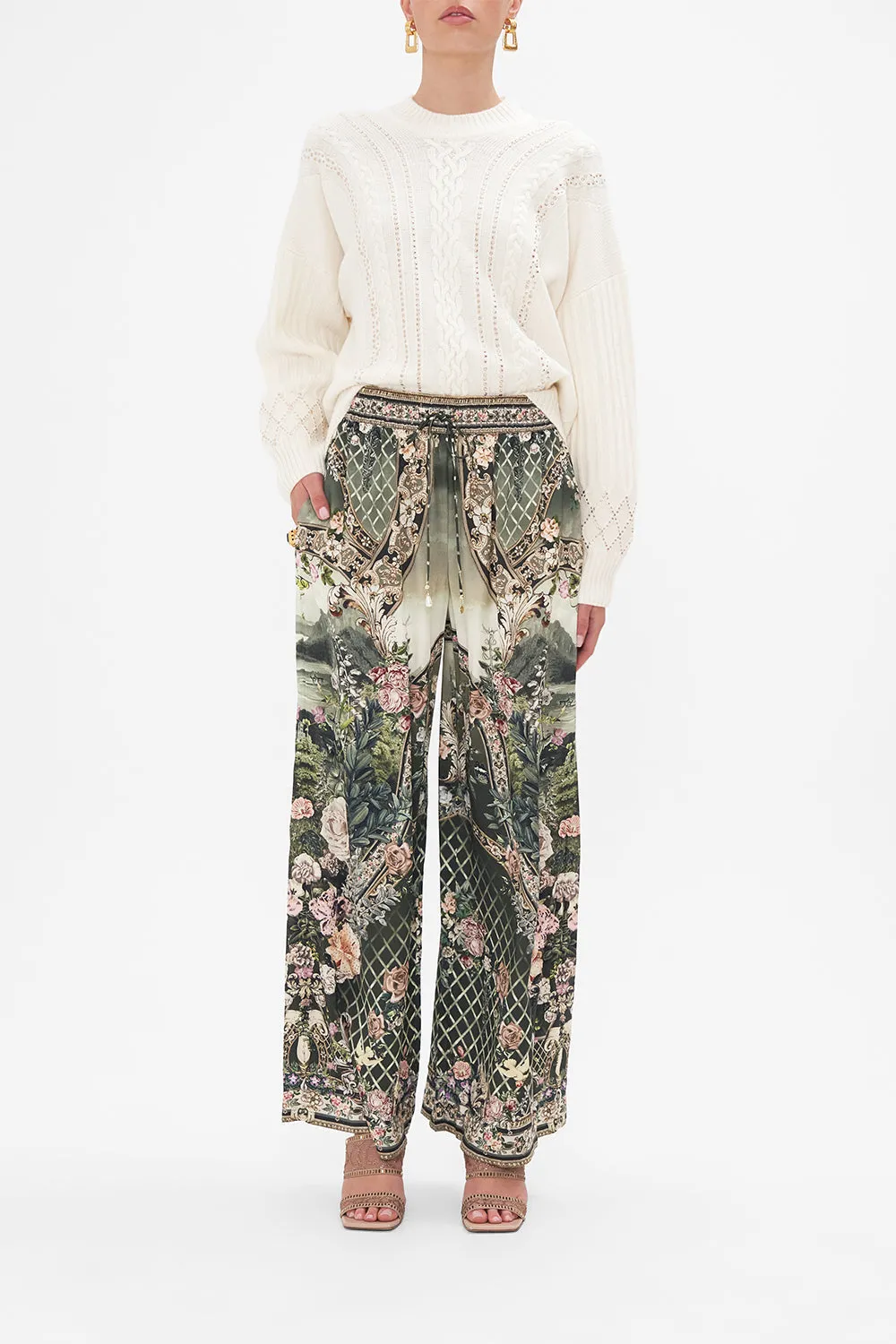 STRAIGHT LEG PANT GARDEN OF GOOD FORTUNE sold by Camilla