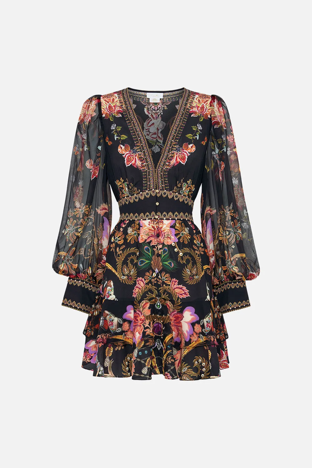 BUTTON FRONT FRILL DRESS TO CATCH A SPIDER sold by Camilla product image thumbnail 3
