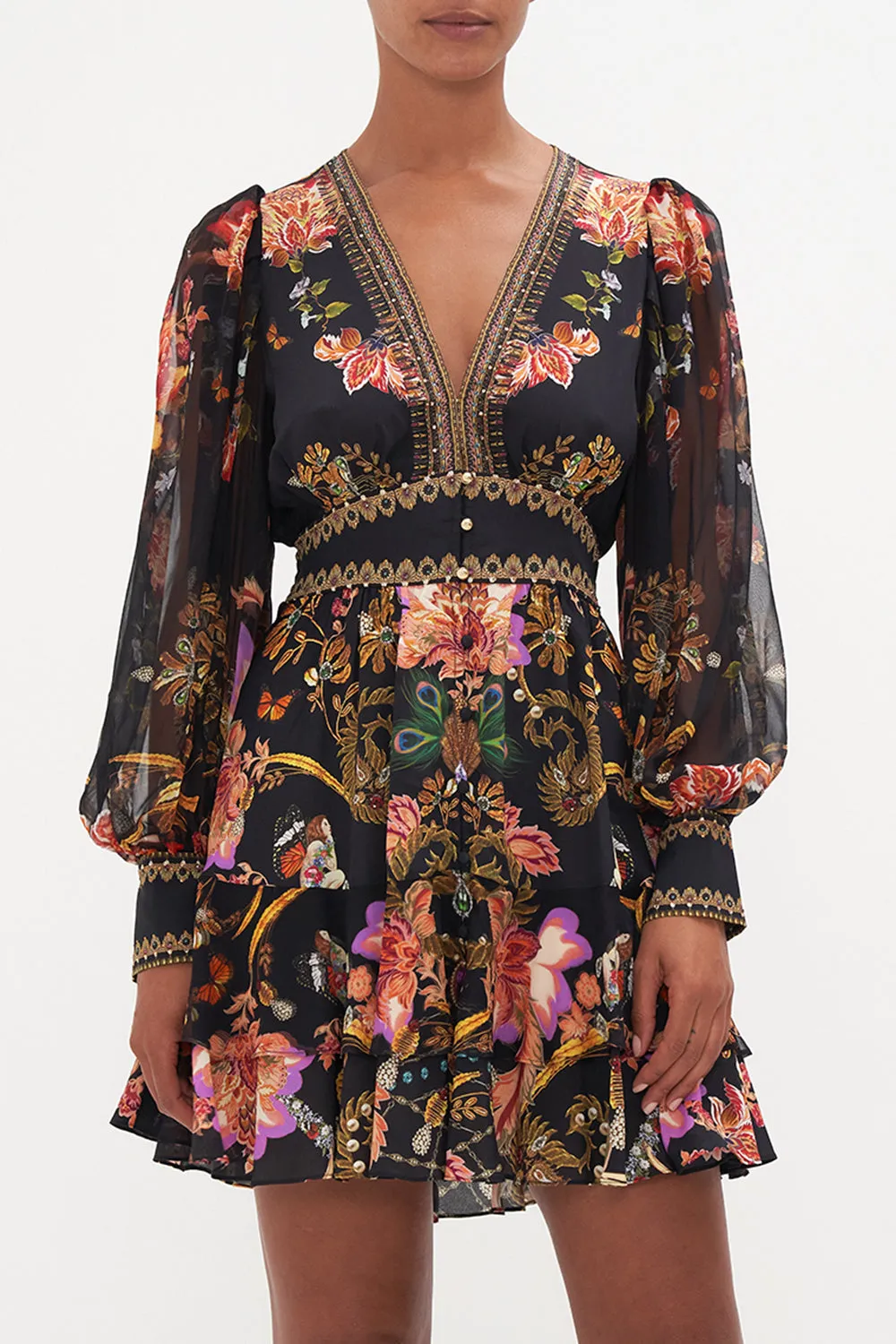 BUTTON FRONT FRILL DRESS TO CATCH A SPIDER sold by Camilla product image thumbnail 5