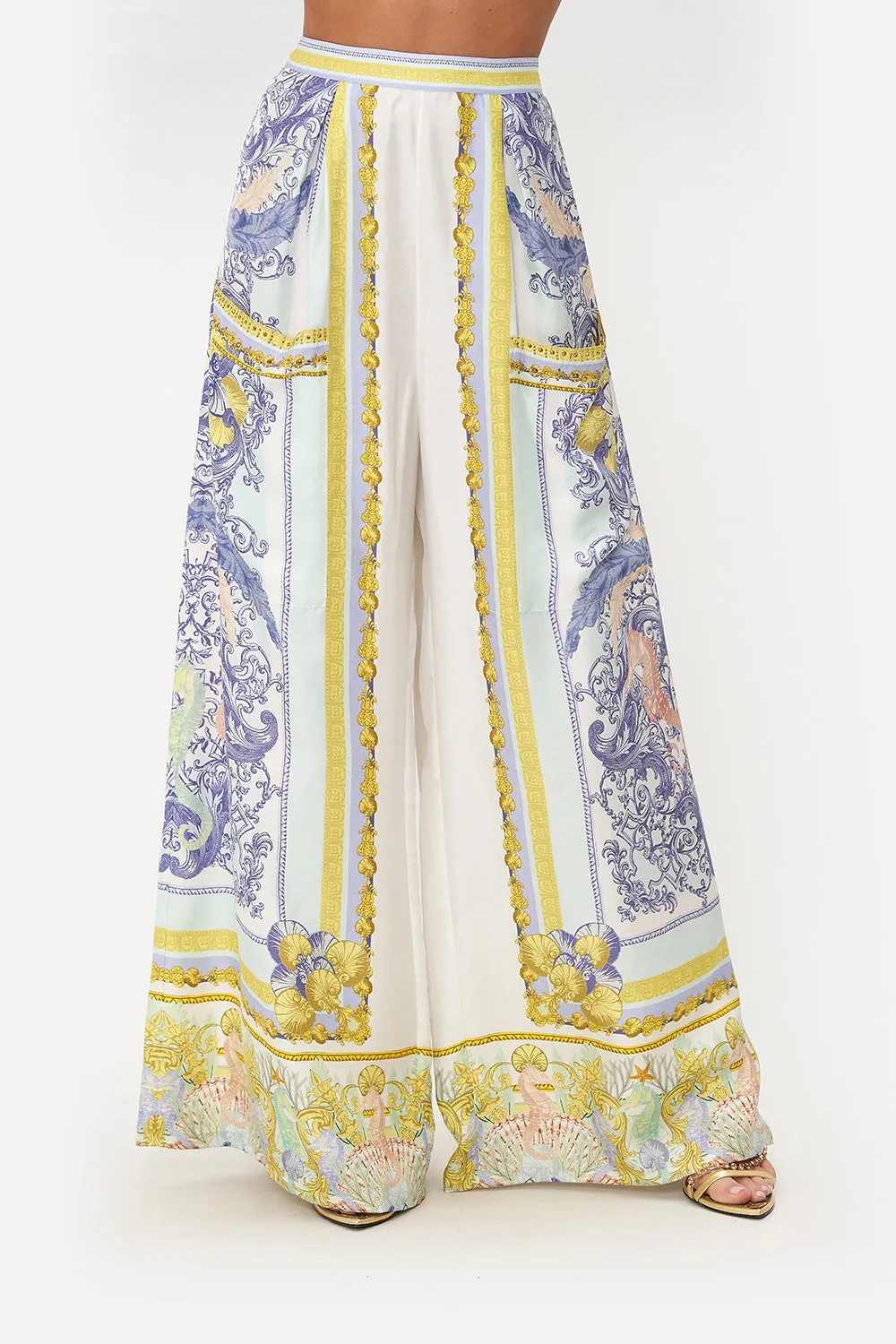 WIDE LEG TROUSER WITH FRONT POCKETS STAR OF THE SEA sold by Camilla product image thumbnail 5