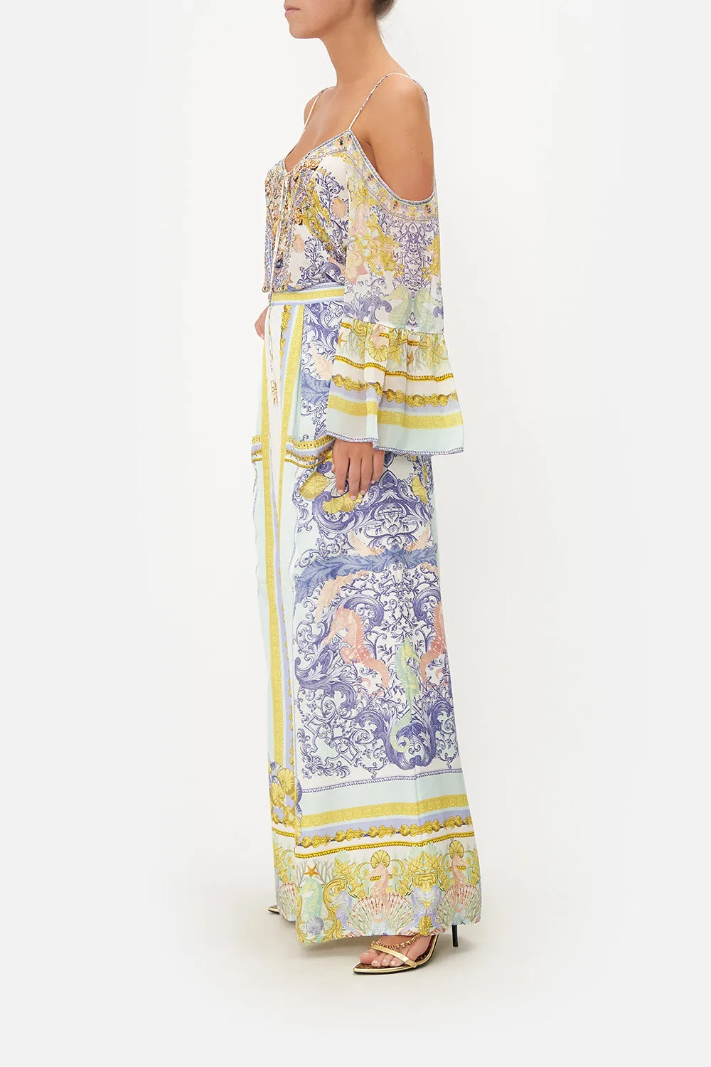 WIDE LEG TROUSER WITH FRONT POCKETS STAR OF THE SEA sold by Camilla product image thumbnail 4