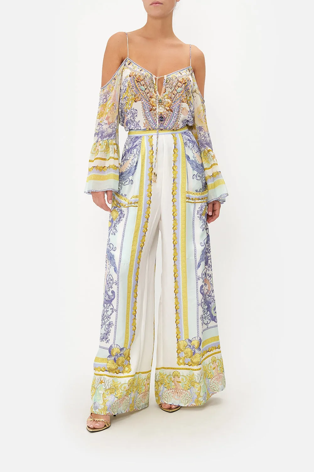 WIDE LEG TROUSER WITH FRONT POCKETS STAR OF THE SEA sold by Camilla