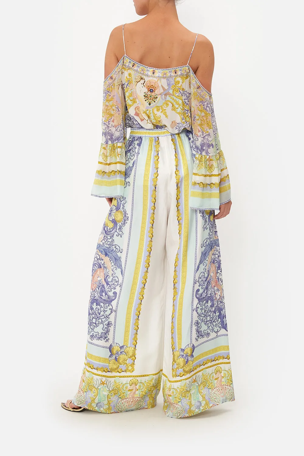 WIDE LEG TROUSER WITH FRONT POCKETS STAR OF THE SEA sold by Camilla product image thumbnail 2