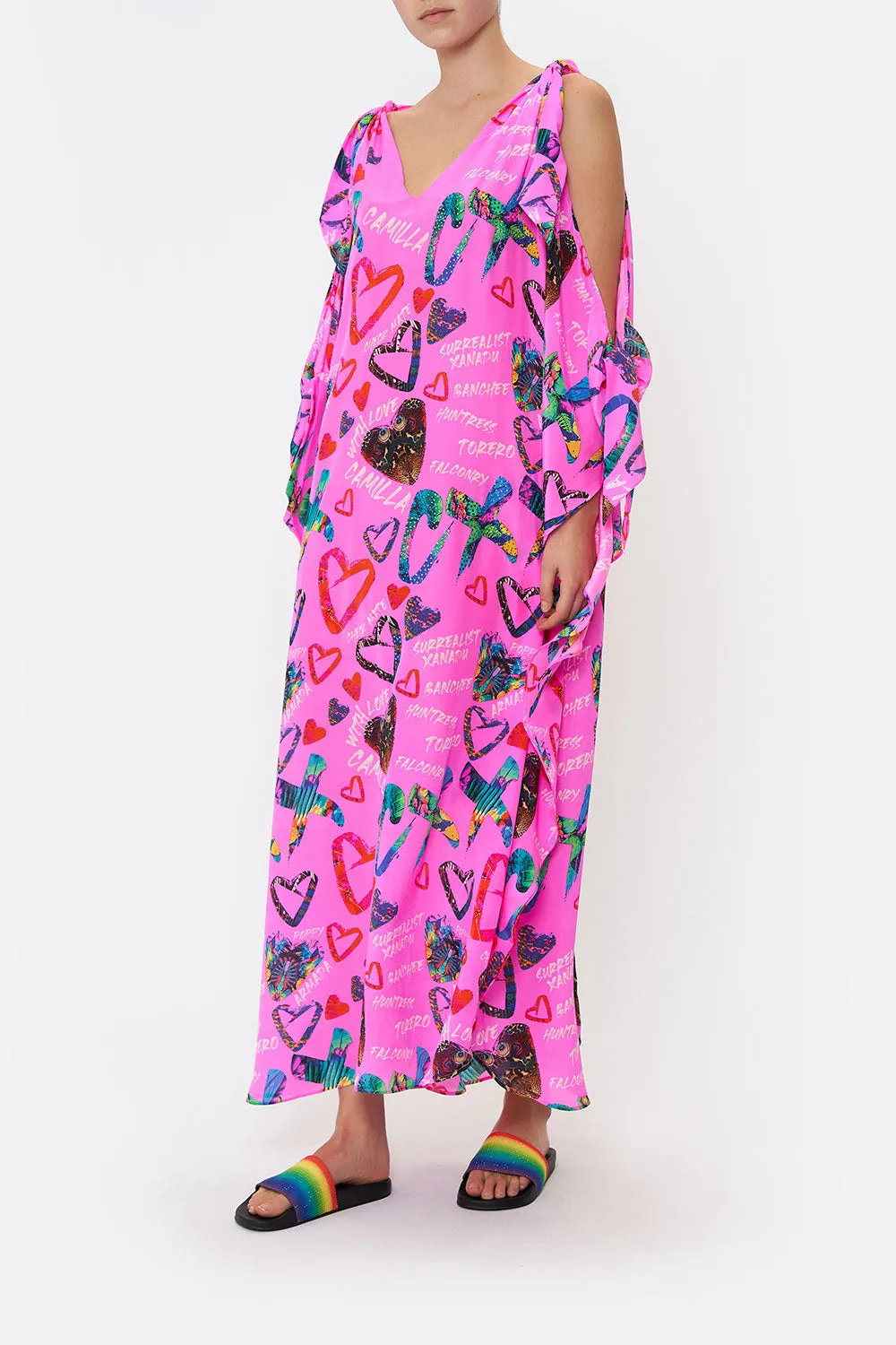 SCARF TIE KAFTAN WRITINGS ON THE WALL sold by Camilla product image thumbnail 4