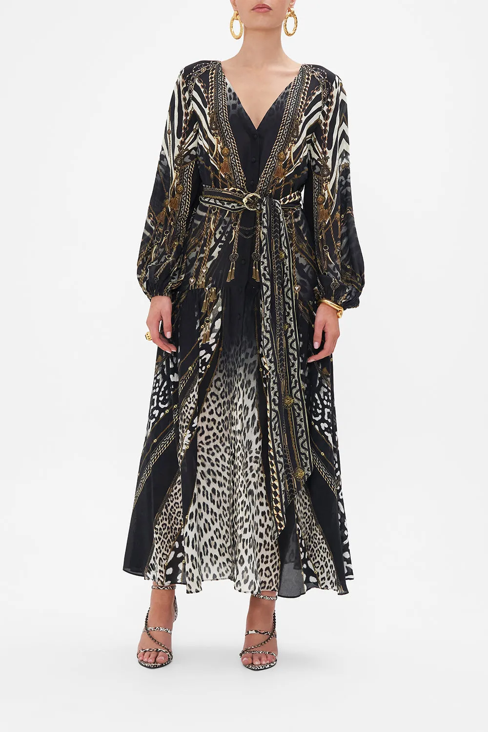 V NECK DRESS WITH BELT UNTAMED ROYALTY sold by Camilla