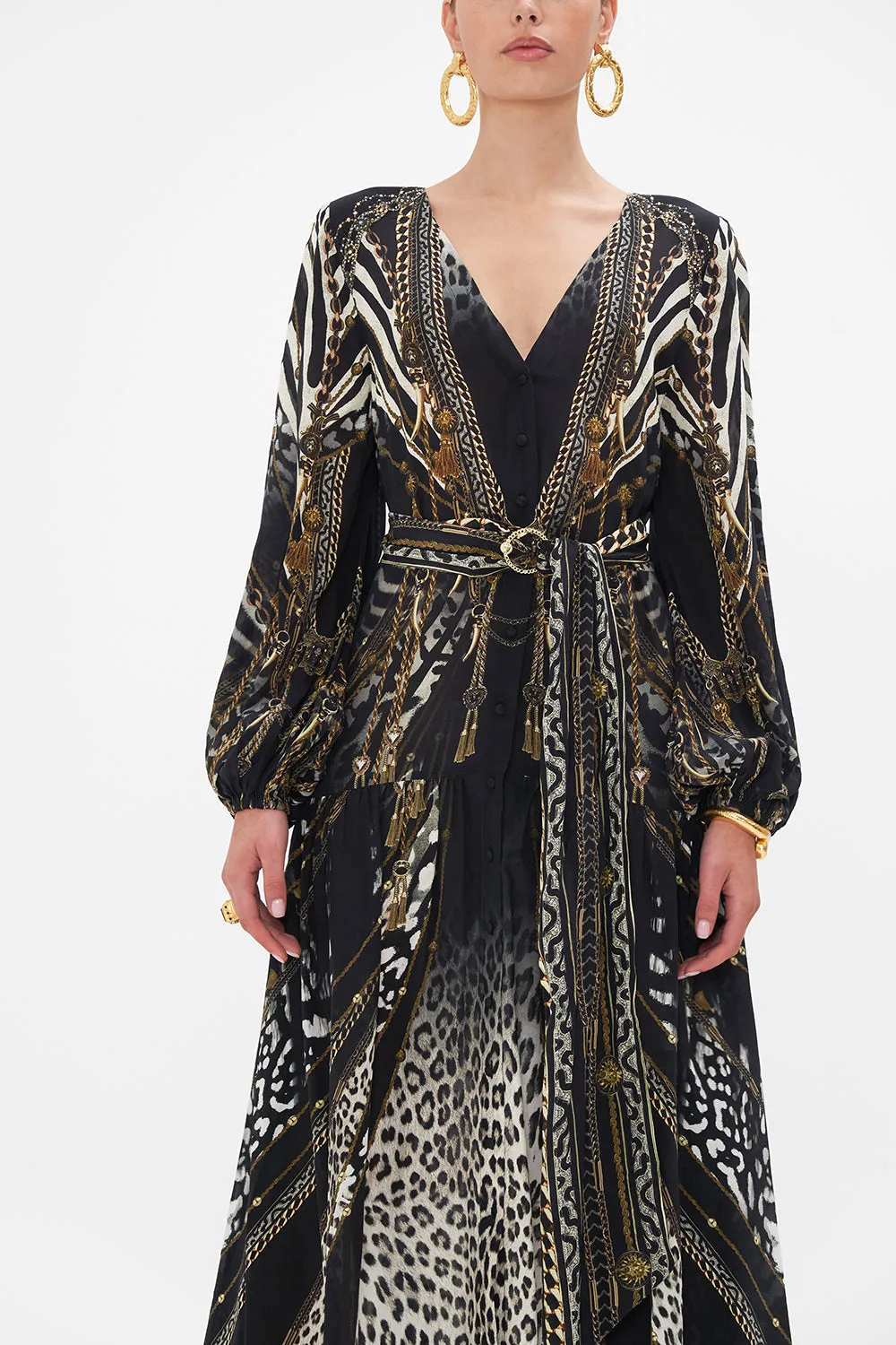 V NECK DRESS WITH BELT UNTAMED ROYALTY sold by Camilla product image thumbnail 5