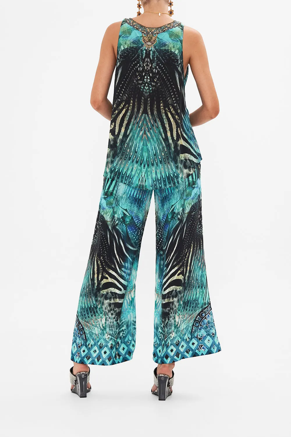 TANK TOP WITH STRAP BEAD DETAIL AZURE ALLURE sold by Camilla product image thumbnail 2