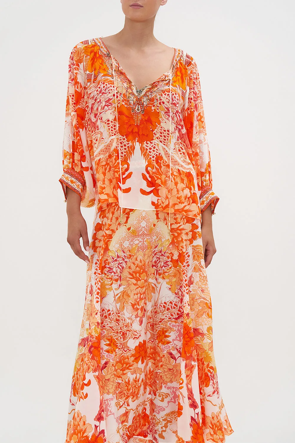 RAGLAN SLEEVE BLOUSE WITH CUFF DRAGON MOTHER sold by Camilla product image thumbnail 5