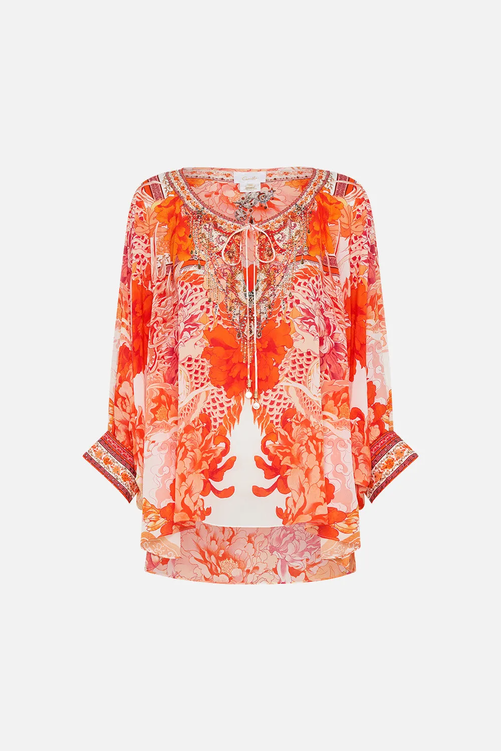 RAGLAN SLEEVE BLOUSE WITH CUFF DRAGON MOTHER sold by Camilla product image thumbnail 3