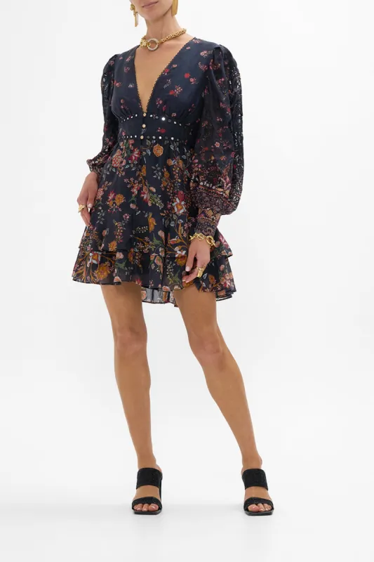 BUTTON FRONT FRILL DRESS LOOM TO TOMB sold by Camilla