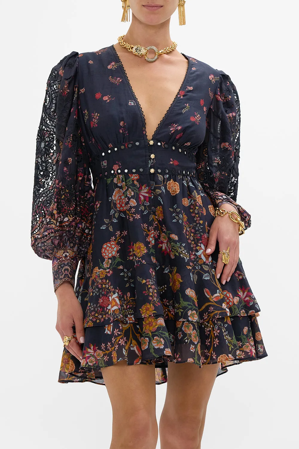 BUTTON FRONT FRILL DRESS LOOM TO TOMB sold by Camilla product image thumbnail 5