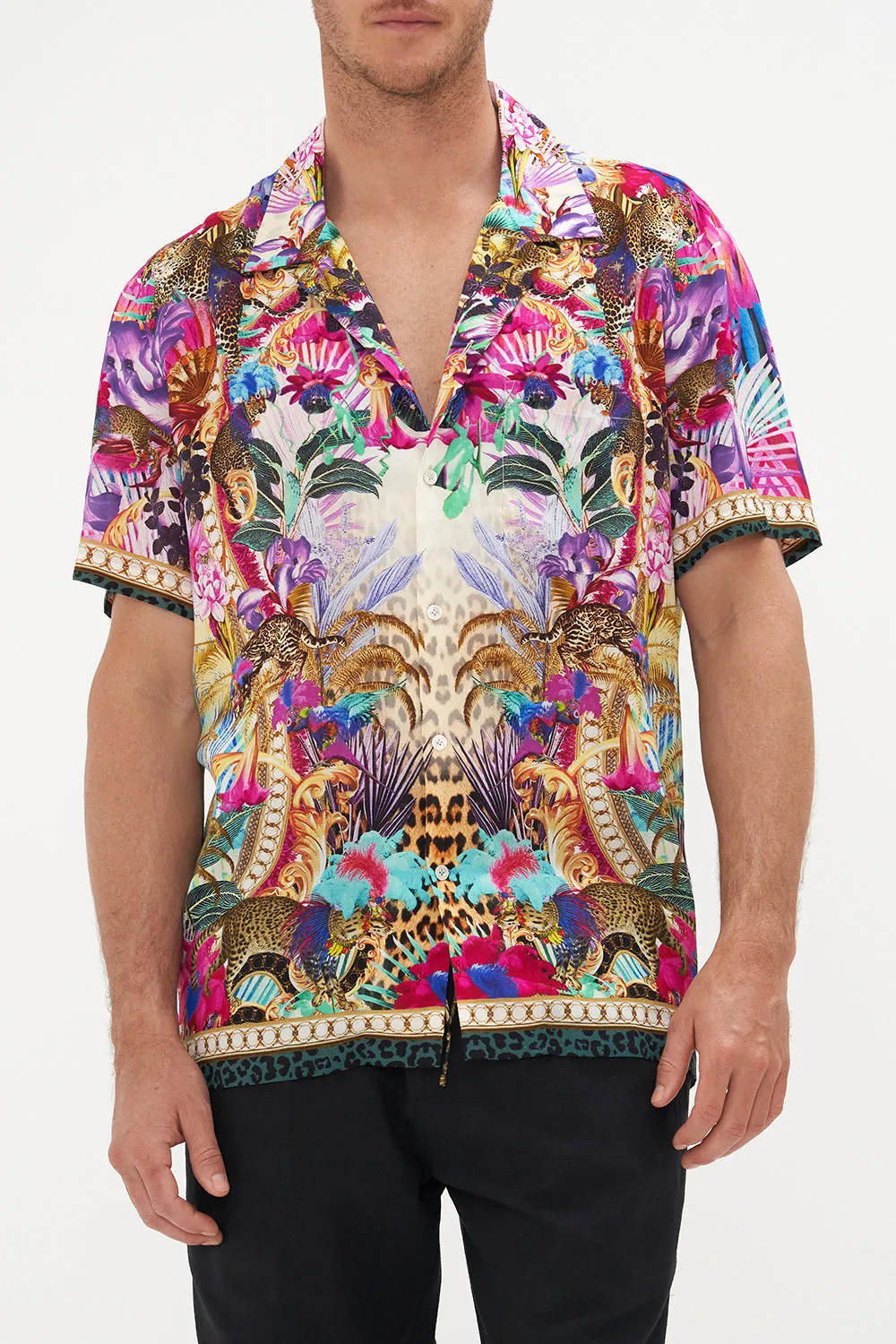 SHORT SLEEVE CAMP COLLARED SHIRT MERRY GO ROUND sold by Camilla product image thumbnail 5