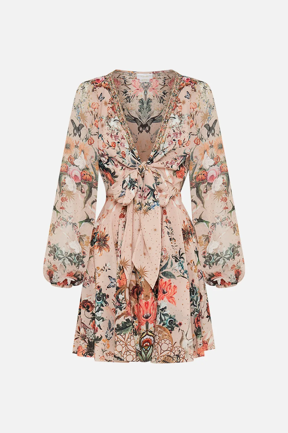 SHORT WRAP TIE DRESS ROSE GARDEN REVOLUTION sold by Camilla product image thumbnail 3