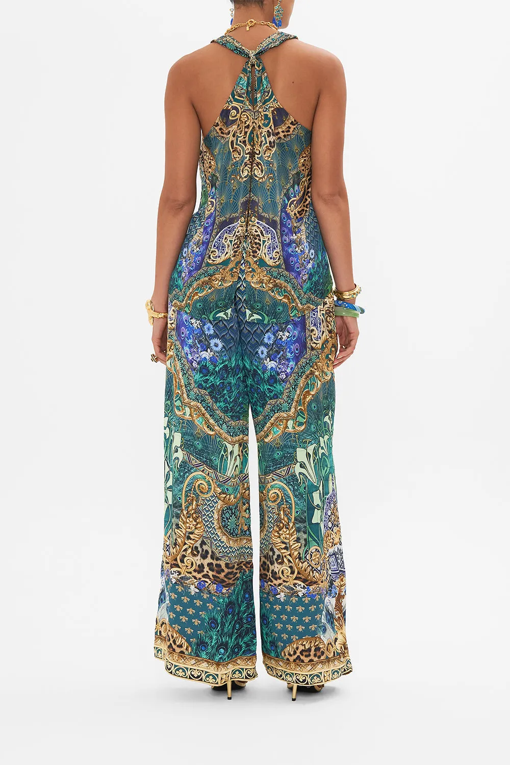 V NECK TOP WITH KNOT BACK FAN DANCE sold by Camilla product image thumbnail 2