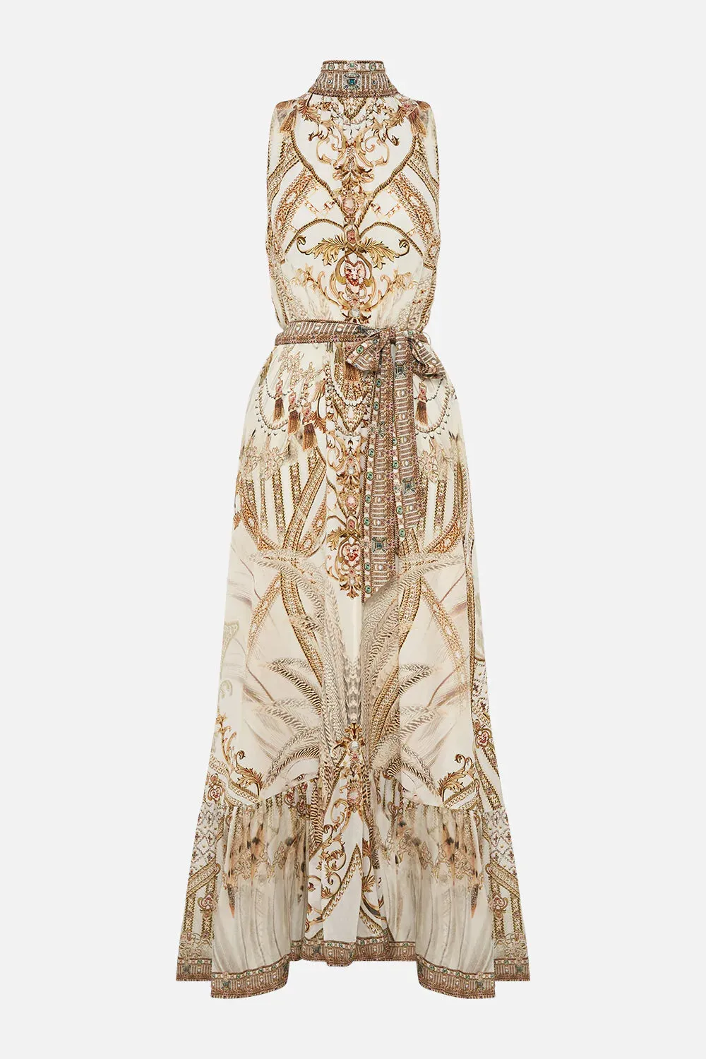 NECKTIE DRESS WITH ELASTICATED WAIST SOAR LIKE AN EAGLE sold by Camilla product image thumbnail 3