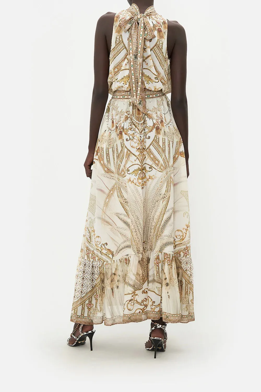 NECKTIE DRESS WITH ELASTICATED WAIST SOAR LIKE AN EAGLE sold by Camilla product image thumbnail 2