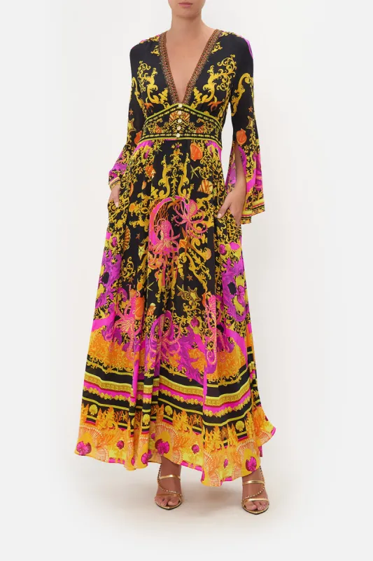 KIMONO SLEEVE DRESS WITH SHIRRING DETAIL OCTOPIA sold by Camilla