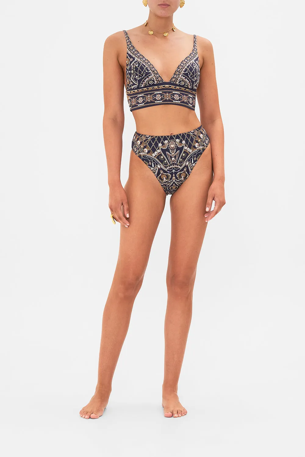 HIGH WAIST HIGH LEG PANT DANCE WITH THE DUKE sold by Camilla