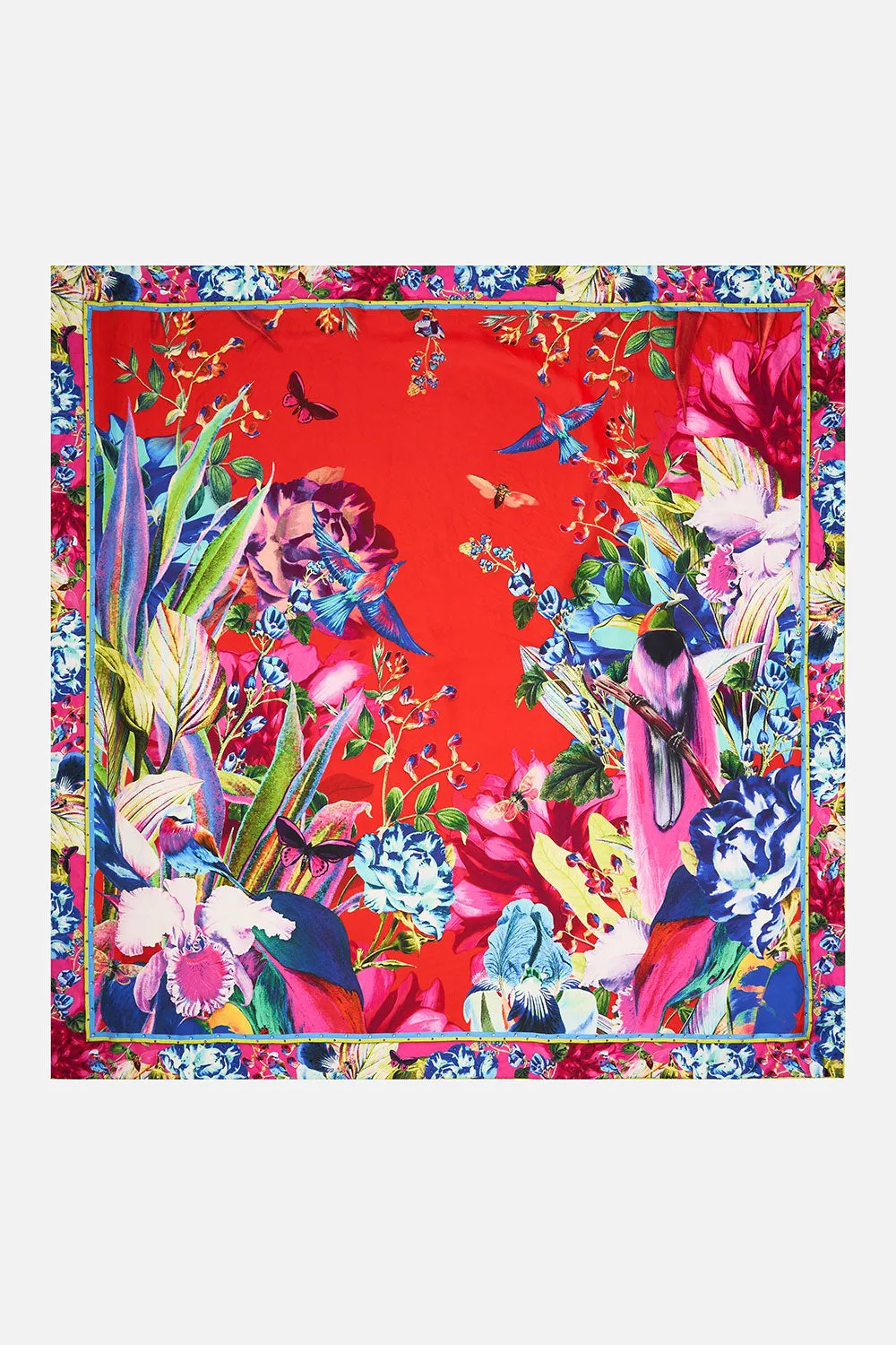 LARGE SQUARE SCARF BIRDS OF A FEATHER sold by Camilla product image thumbnail 2