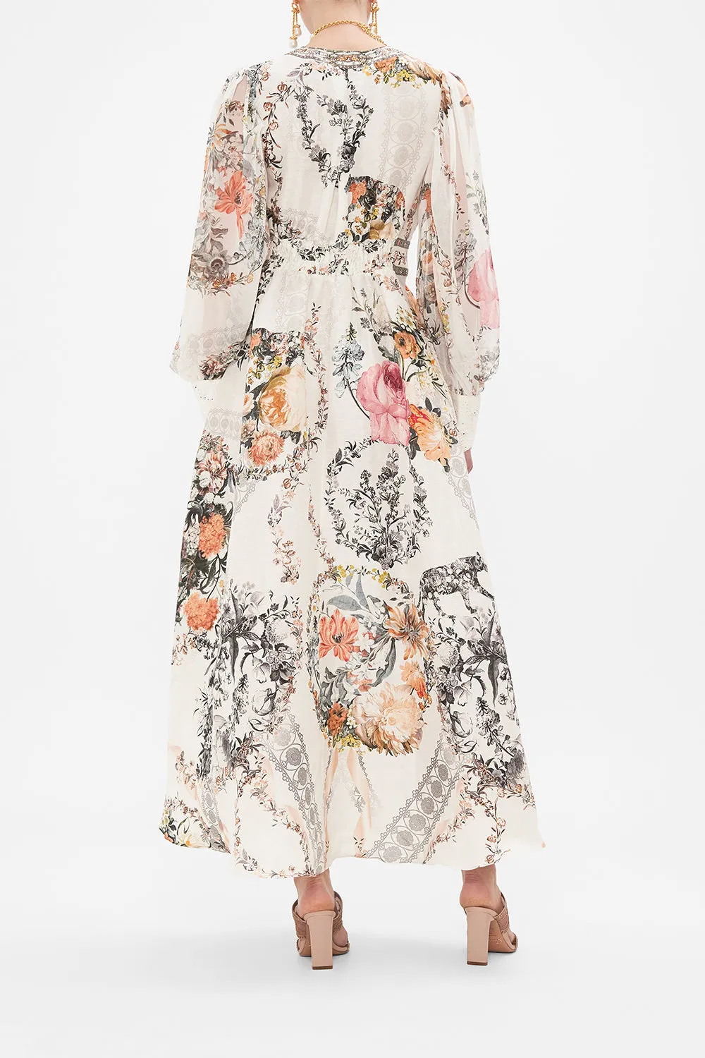 SHAPED WAISTBAND DRESS WITH GATHERED SLEEVES DE HAAR MEMOIRS sold by Camilla product image thumbnail 2