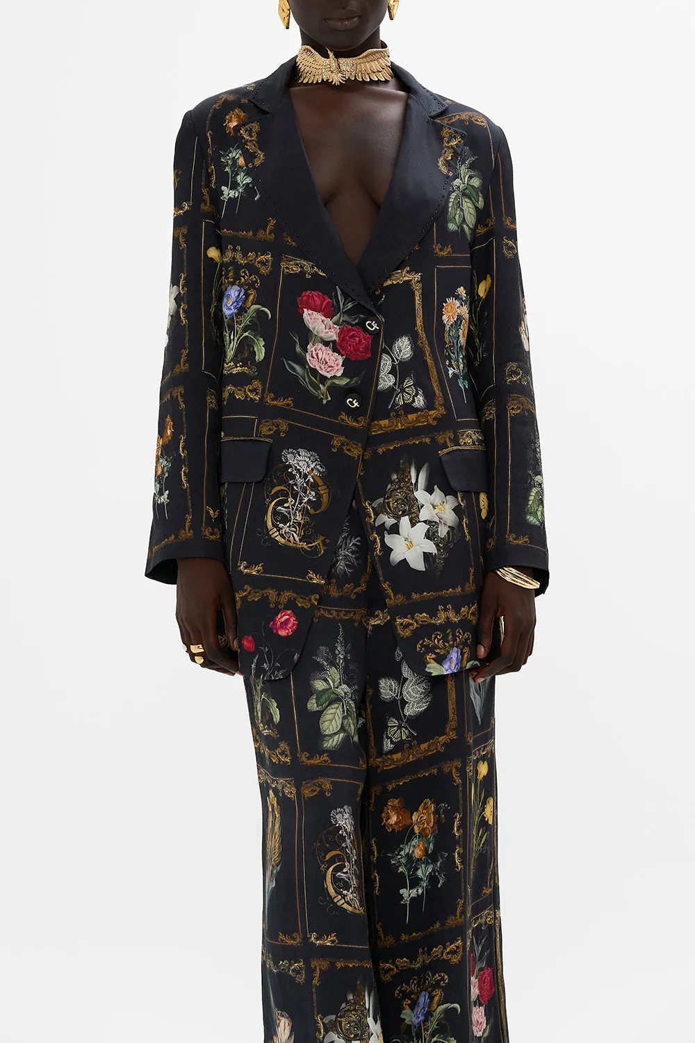 LONGLINE RELAXED JACKET MAGIC IN THE MANUSCRIPTS sold by Camilla product image thumbnail 5