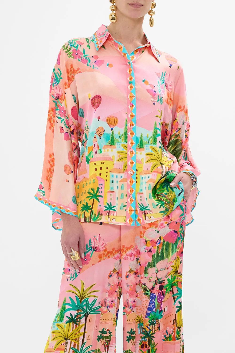 WIDE SLEEVE BLOUSE SISTER SUNSET sold by Camilla product image thumbnail 5